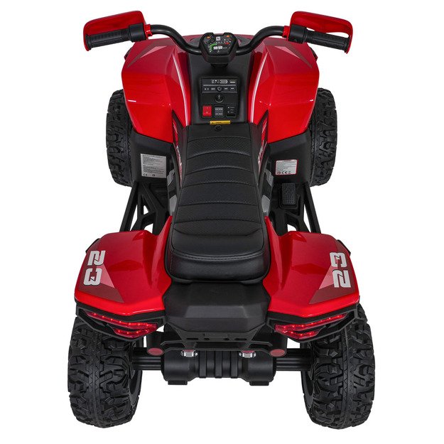 Vienvietis elektrinis keturratis vaikams Quad Fast Wheel, raudonas