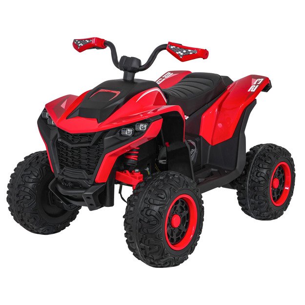 Vienvietis elektrinis keturratis vaikams Quad Fast Wheel, raudonas