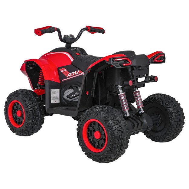 Vienvietis elektrinis keturratis vaikams Quad Fast Wheel, raudonas