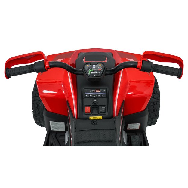 Vienvietis elektrinis keturratis vaikams Quad Fast Wheel, raudonas