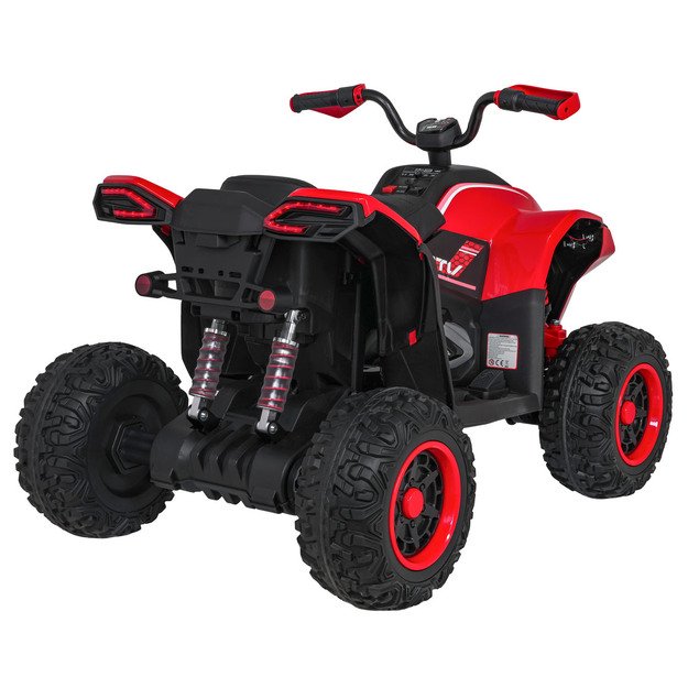 Vienvietis elektrinis keturratis vaikams Quad Fast Wheel, raudonas