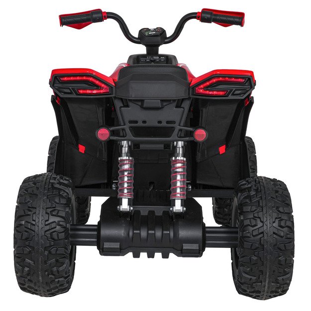 Vienvietis elektrinis keturratis vaikams Quad Fast Wheel, raudonas