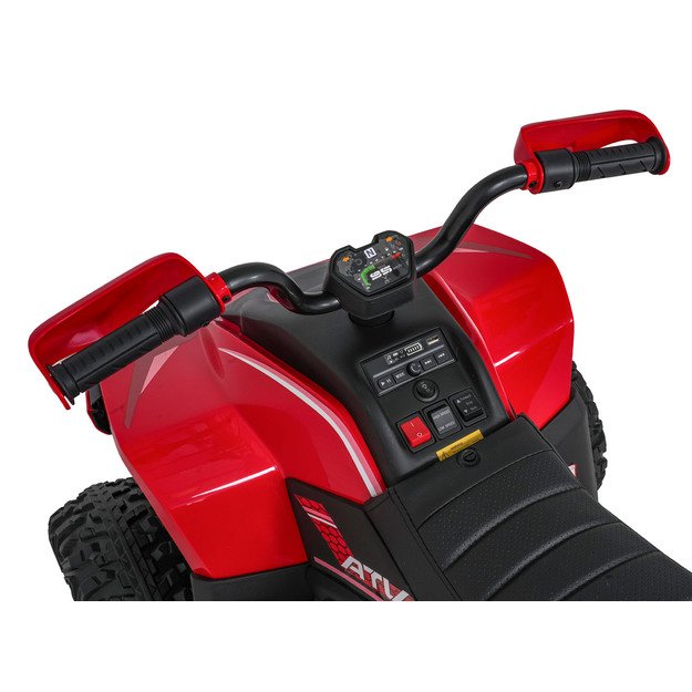 Vienvietis elektrinis keturratis vaikams Quad Fast Wheel, raudonas
