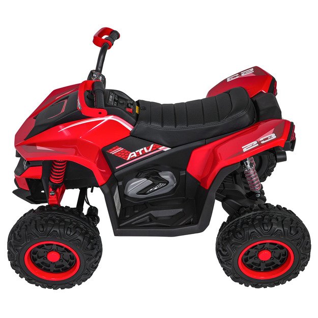 Vienvietis elektrinis keturratis vaikams Quad Fast Wheel, raudonas