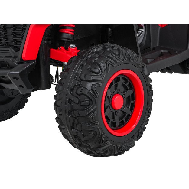 Vienvietis elektrinis keturratis vaikams Quad Fast Wheel, raudonas