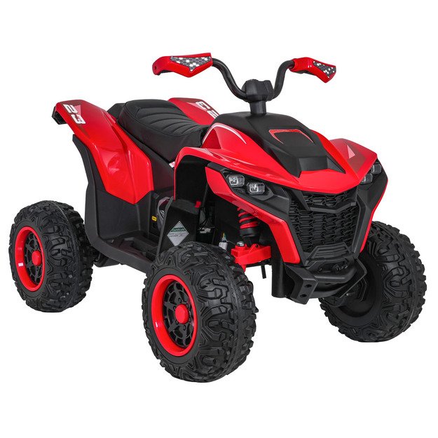 Vienvietis elektrinis keturratis vaikams Quad Fast Wheel, raudonas
