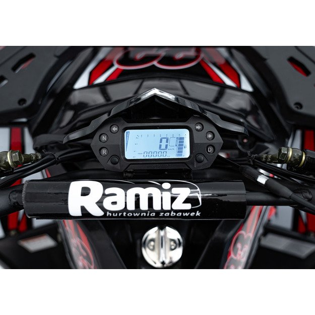 Benzininis keturratis vaikams 120CC DISCOVERER, raudonas