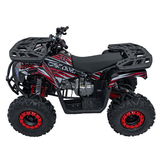 Benzininis keturratis vaikams 120CC DISCOVERER, raudonas