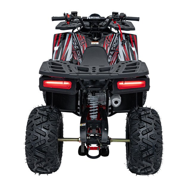 Benzininis keturratis vaikams 120CC DISCOVERER, raudonas