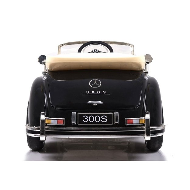 Vienvietis elektromobilis vaikams Mercedes 300S LS-618, juodas lakuotas