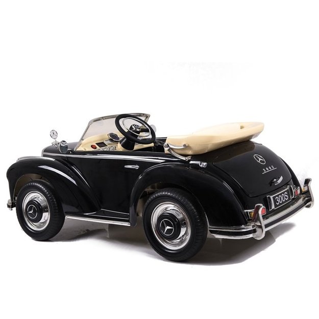 Vienvietis elektromobilis vaikams Mercedes 300S LS-618, juodas lakuotas