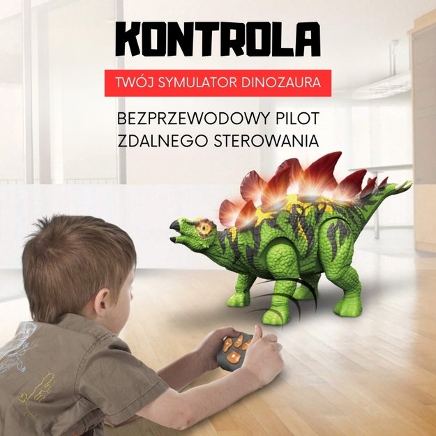 Nuotoliniu būdu valdomas dinozauras “Stegosaurus”, WOOPIE 15