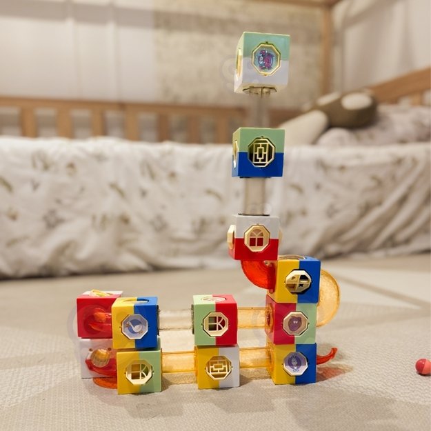 Kamuoliukų 3D trasos konstravimo rinkinys, WOOPIE 9