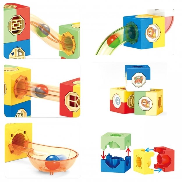 Kamuoliukų 3D trasos konstravimo rinkinys, WOOPIE 1