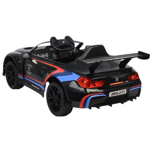 Vienvietis vaikiškas elektromobilis BMW M6 GT3 Juodas