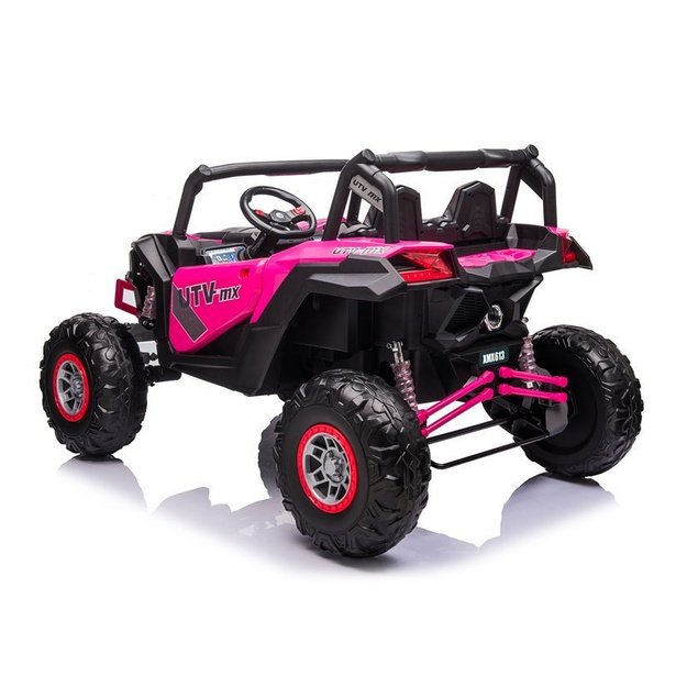 Dvivietis elektromobilis bagis UTV-MX, 24V, rožinis