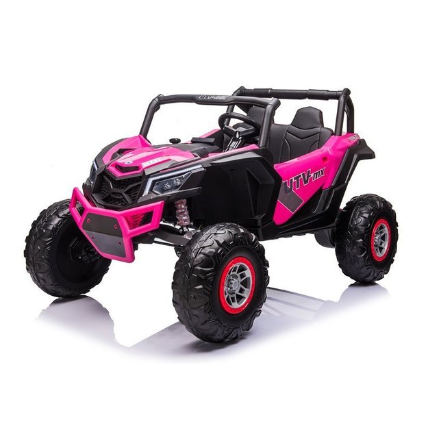 Dvivietis elektromobilis bagis UTV-MX, 24V, rožinis