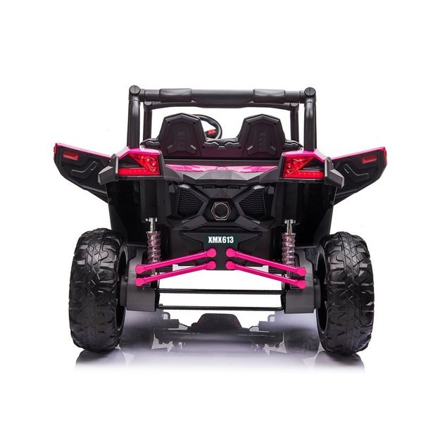 Dvivietis elektromobilis bagis UTV-MX, 24V, rožinis