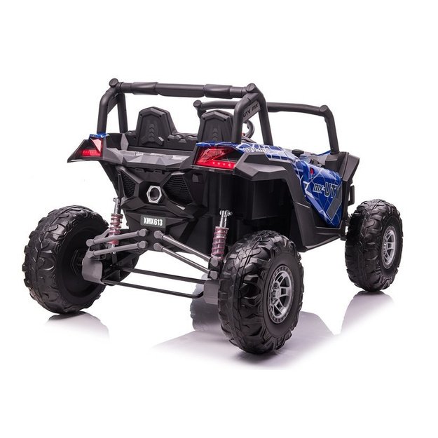 Galingas dvivietis vaikiškas elektrinis bagis UTV-MX Mėlynas Spider ir MP4