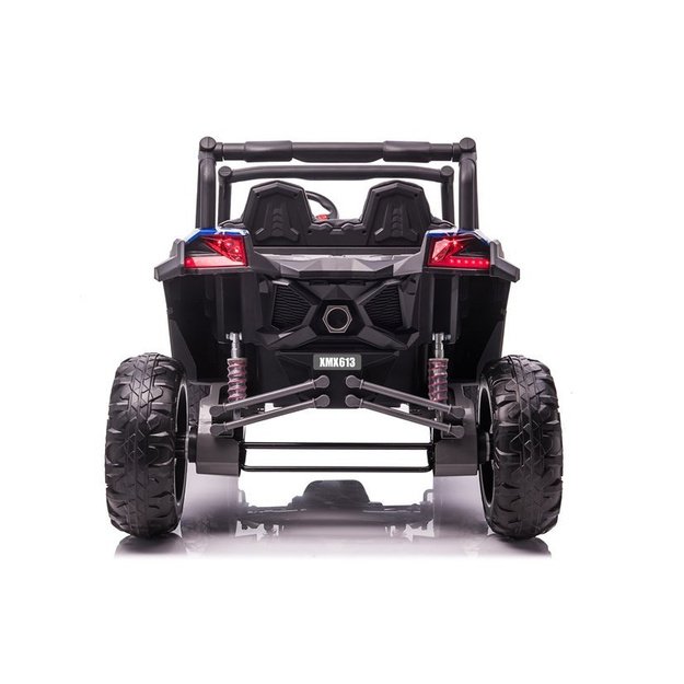 Galingas dvivietis vaikiškas elektrinis bagis UTV-MX Mėlynas Spider ir MP4