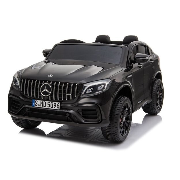 Dvivietis elektromobilis vaikams Mercedes GLC 63S QLS 4x4 juodas lakuotas