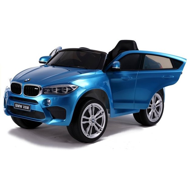 Elektromobilis vaikams BMW X6, mėlynas lakuotas