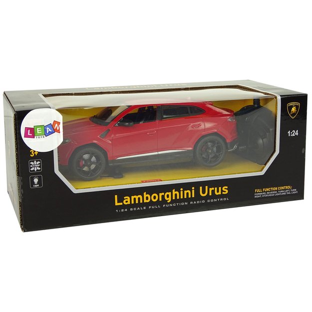 Radijo bangomis valdomas Lamborghini Urus 1:24 raudonas