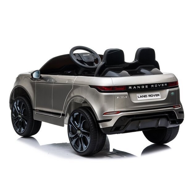 Vienvietis elektromobilis vaikams Range Rover Evoque, sidabrinis lakuotas