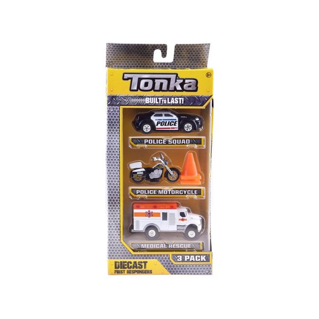 Policijos transporto priemonių rinkinys Hasbro Tonka