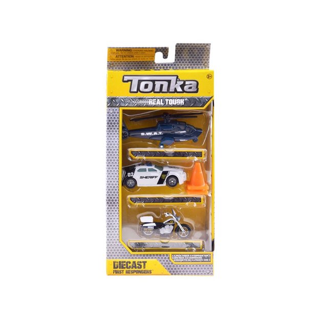 Policijos transporto priemonių rinkinys Hasbro Tonka
