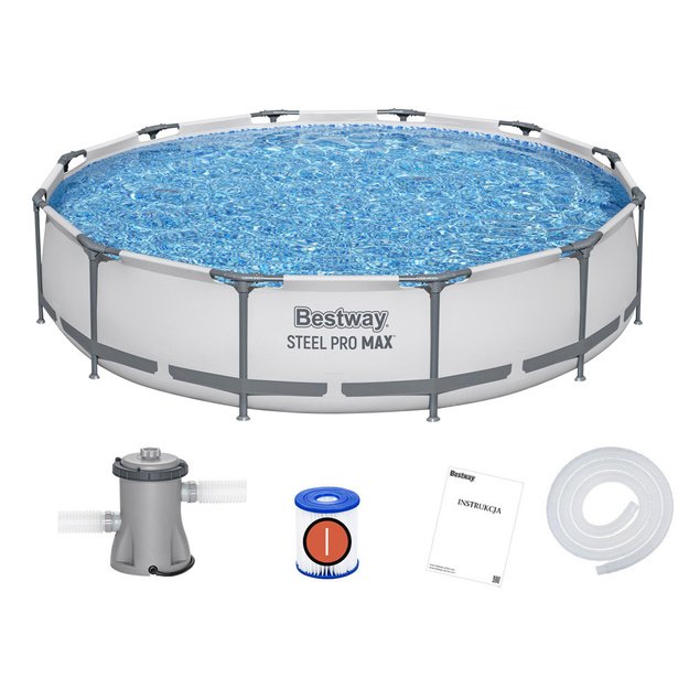 Karkasinis baseinas Bestway Steel Pro Max 366x76 cm, 8in1 56416