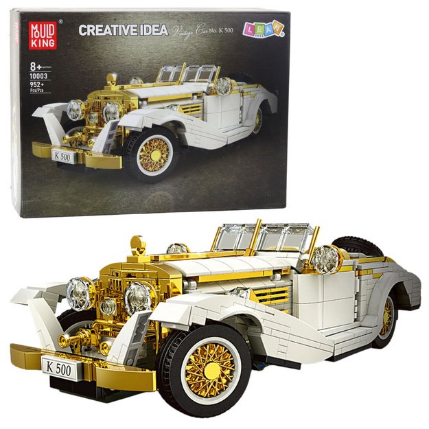 Retro automobilio “Mudking Models K500” konstruktoriaus rinkinys vaikams 952 el.