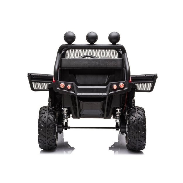 Vaikiškas vienvietis elektromobilis Mercedes Benz Unimog S, raudonas lakuotas
