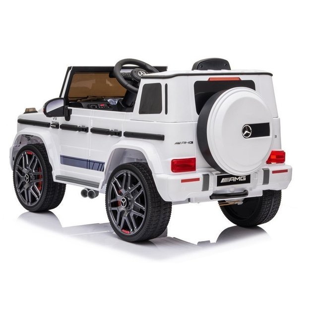 Vienvietis elektromobilis vaikams Mercedes G63 AMG, baltas