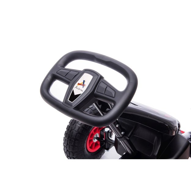 Velomobilis su pedalais Go-kart G18, raudonas