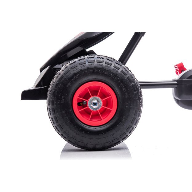 Velomobilis su pedalais Go-kart G18, raudonas