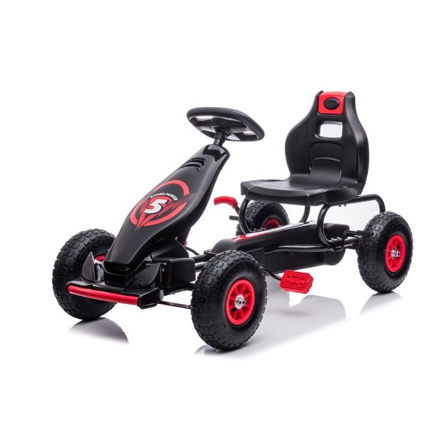 Velomobilis su pedalais Go-kart G18, raudonas