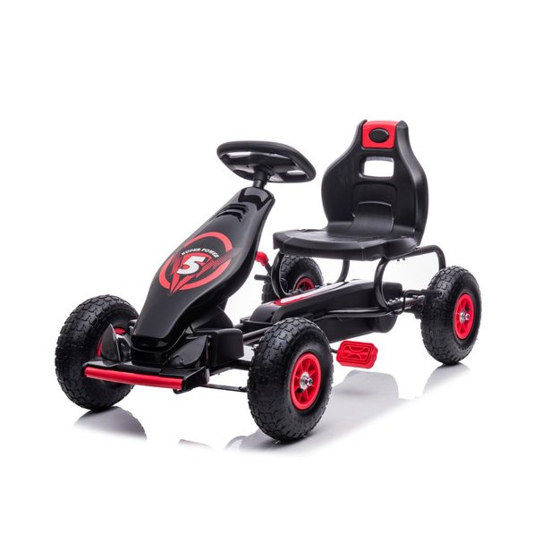 Velomobilis su pedalais Go-kart G18, raudonas