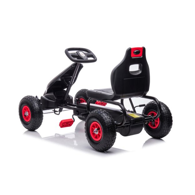 Velomobilis su pedalais Go-kart G18, raudonas