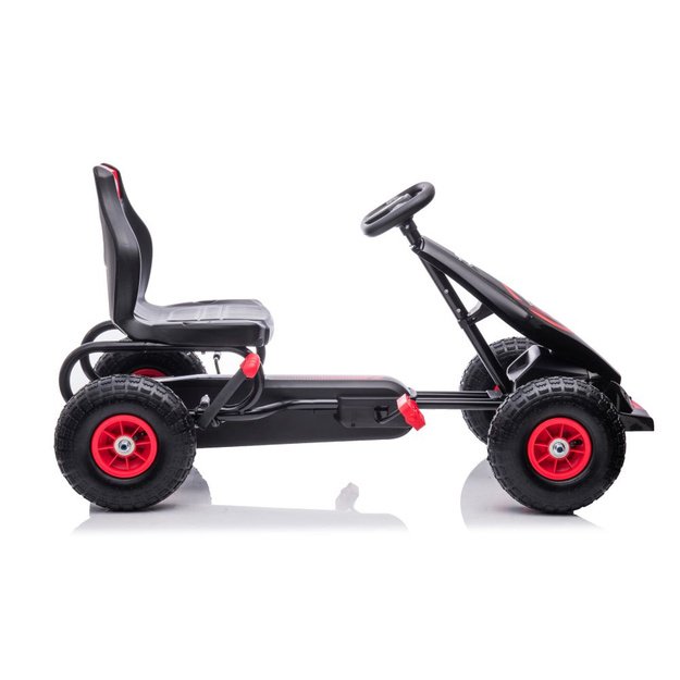 Velomobilis su pedalais Go-kart G18, raudonas