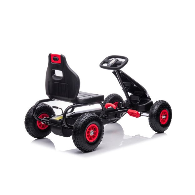 Velomobilis su pedalais Go-kart G18, raudonas