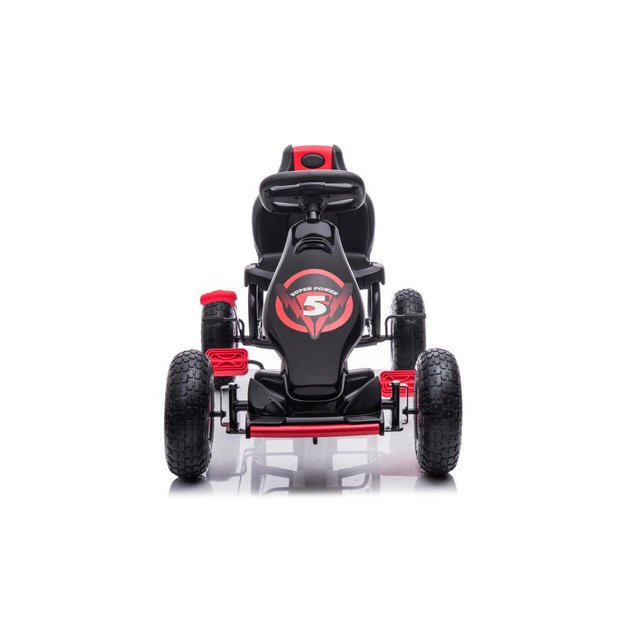 Velomobilis su pedalais Go-kart G18, raudonas