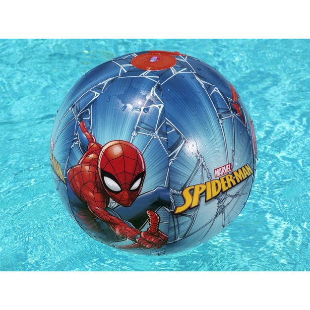 Pripučiamas paplūdimio kamuolys 51 cm, žmogus voras, Spiderman, Bestway