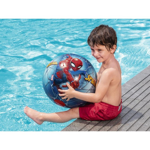 Pripučiamas paplūdimio kamuolys 51 cm, žmogus voras, Spiderman, Bestway