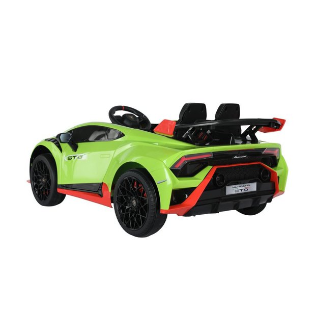 Vienvietis elektromobilis Lamborghini STO DRIFT, žalias