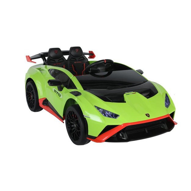 Vienvietis elektromobilis Lamborghini STO DRIFT, žalias