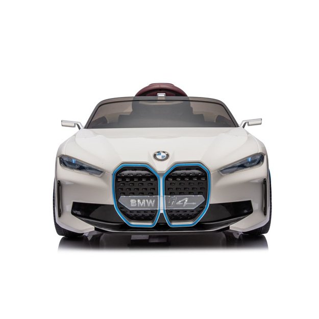 Vienvietis elektromobilis vaikams BMW I4 4x4, baltas 2