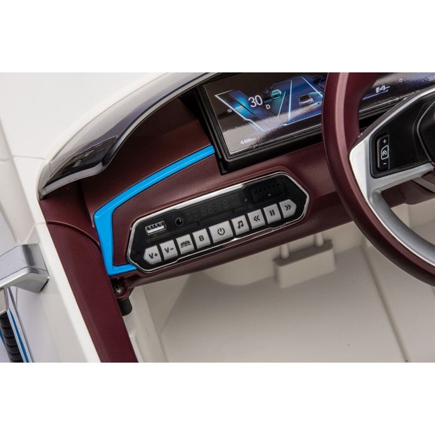 Vienvietis elektromobilis vaikams BMW I4 4x4, baltas 10