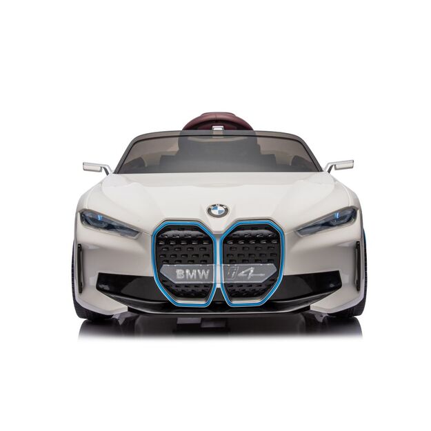 Vienvietis elektromobilis vaikams BMW I4 4x4, baltas 14
