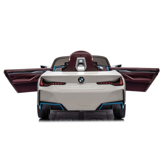 Vienvietis elektromobilis vaikams BMW I4 4x4, baltas 16